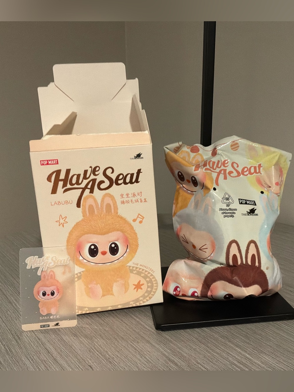 Popmart Labubu - Have A Seat Plush - Confirmed Baba